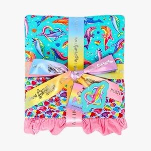 POSH PEANUT X LISA FRANK DANCING DOLPHINS LUXE PATOO